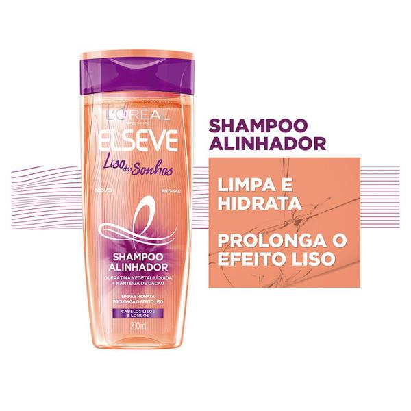 Imagem de Elseve liso dos sonhos shampoo para cabelos lisos 200ml