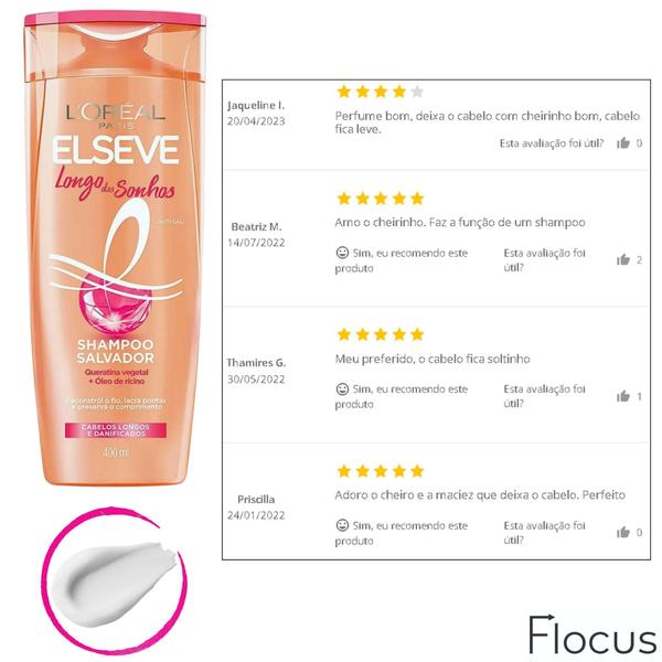 Imagem de Elseve Longos Do Sonhos Shampoo + Condicionador Cachos Creme