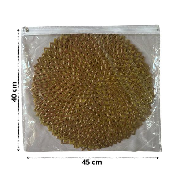 Imagem de Embalagem 45x40 Saco Organizador Para Lençol Toalha PVC Com Ziper Costurada