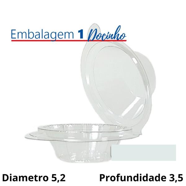 Imagem de Embalagem Individual Blister Brigadeiro Docinho 200 Unidades