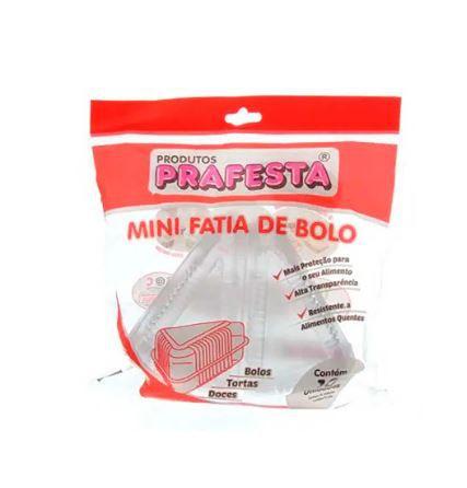 Imagem de Embalagem Mini Fatia de Bolo Pudim Descartavel - 50 unidades