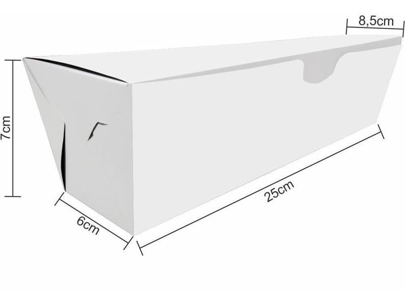 Imagem de Embalagem Para Cachorro Quente Delivery 25Cm - Branco 200Un