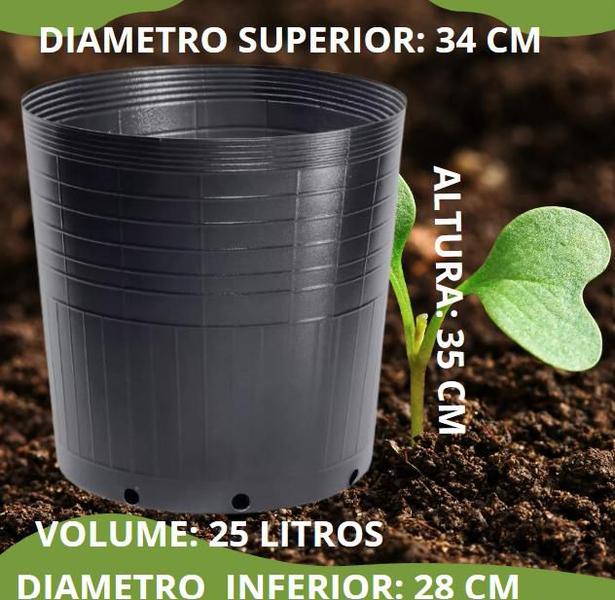 Embalagem para muda 25 litros Preto Nutriplan (10 unidades) Imagem de Embalagem para muda 25 litros Preto Nutriplan (10 unidades)