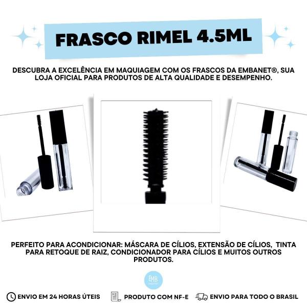 Imagem de Embalagem Para Rimel - Sérum Frasco Plástico Vio 4,5Ml 25U