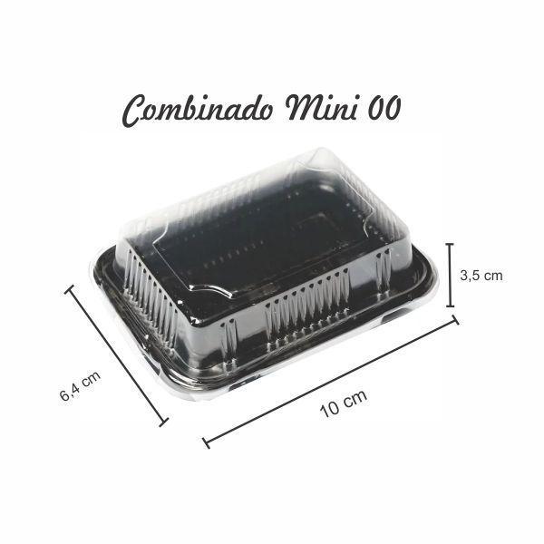 Imagem de Embalagem para Sushi Combinado Mini00 com tampa 50 unidades