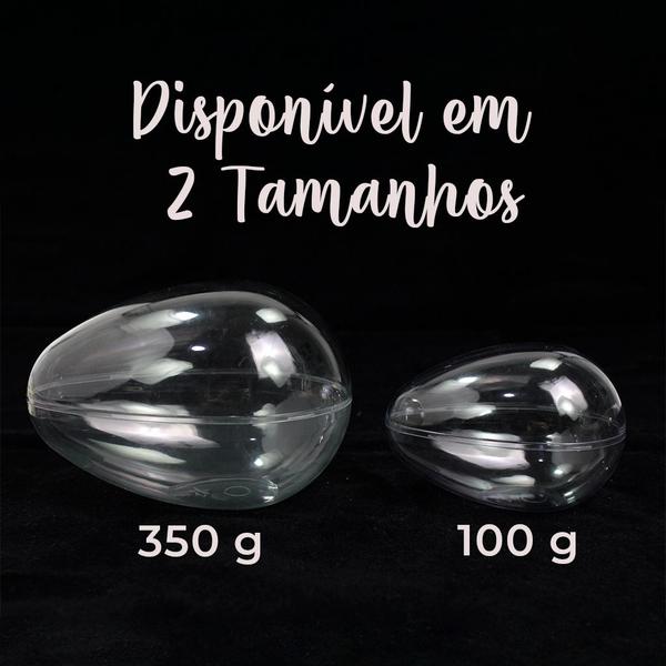 Imagem de Embalagem Plástica Resistente Ovo de Páscoa Horizontal 350g 16 Unidades