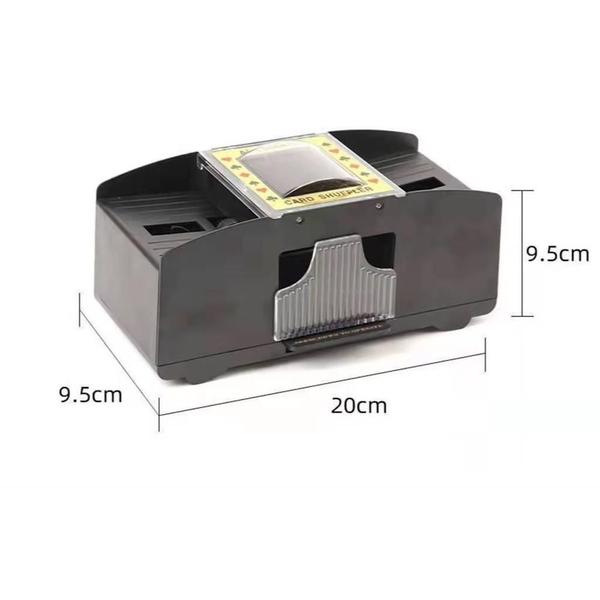 Embaralhador misturador de cartas 2 baralhos automatico para poker, truco completo - Yeet Imagem de Embaralhador misturador de cartas 2 baralhos automatico para poker, truco completo