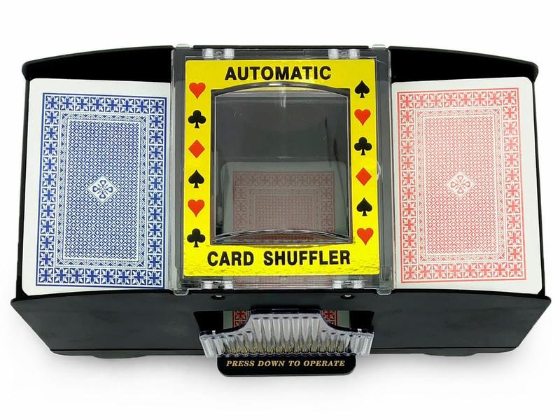 Embaralhador Misturador De Cartas Automático para 2 Baralhos Poker Truco Buraco - Negócio de Gênio Imagem de Embaralhador Misturador De Cartas Automático para 2 Baralhos Poker Truco Buraco