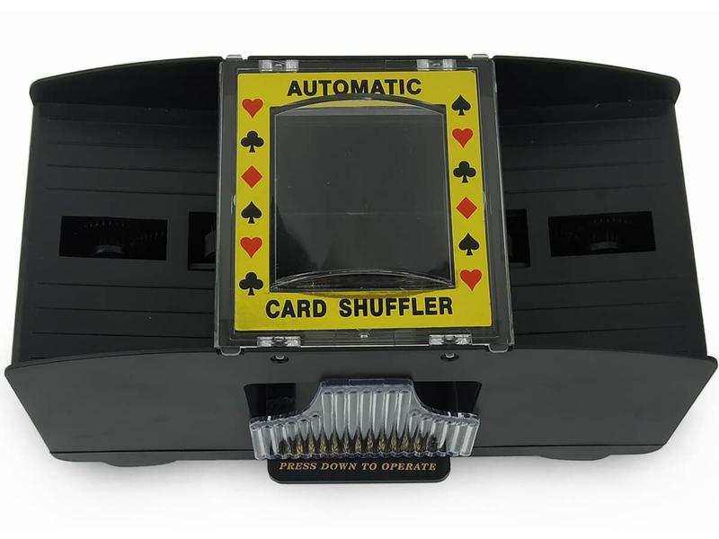 Embaralhador Misturador De Cartas Automático para 2 Baralhos Poker Truco Buraco - Negócio de Gênio Imagem de Embaralhador Misturador De Cartas Automático para 2 Baralhos Poker Truco Buraco