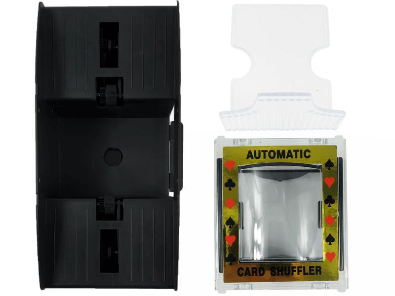 Embaralhador Misturador De Cartas Automático para 2 Baralhos Poker Truco Buraco - Negócio de Gênio Imagem de Embaralhador Misturador De Cartas Automático para 2 Baralhos Poker Truco Buraco
