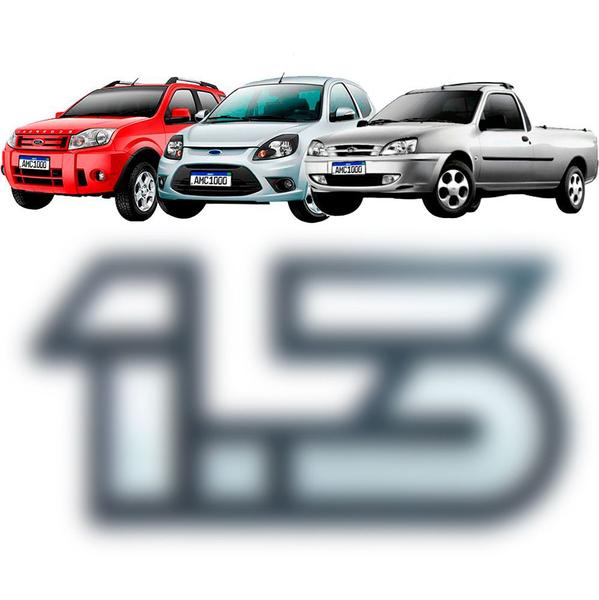 Imagem de Emblema 1.3 Ford Moderno Cinza