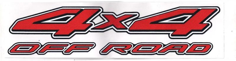 Imagem de Emblema Adesivo 4x4 Nissan Frontier Off Road Par