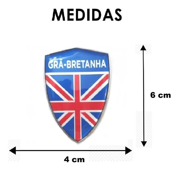 Imagem de Emblema Adesivo Alto Relevo 3d Escudo Gra-bretanha Resinado