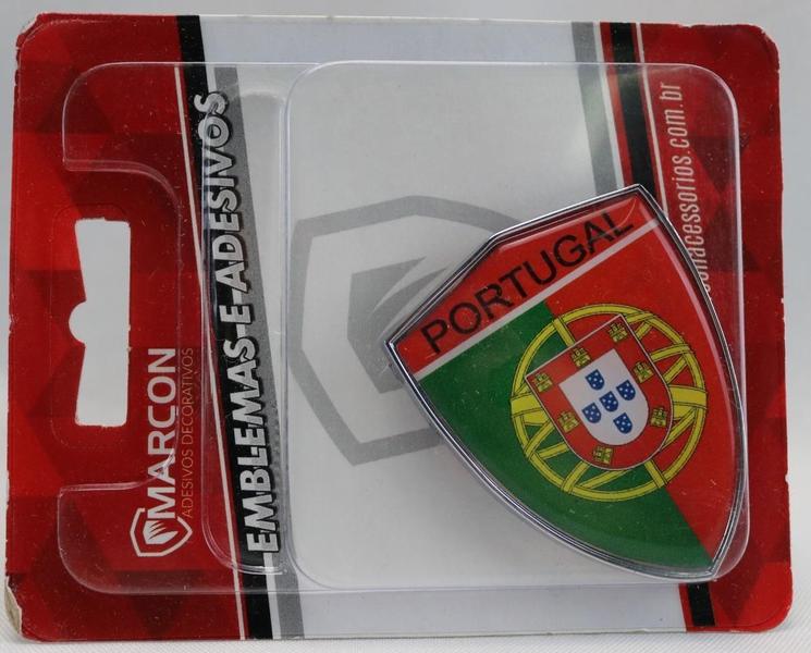 Imagem de Emblema Adesivo Alto Relevo 3D Escudo Portugal Resinado