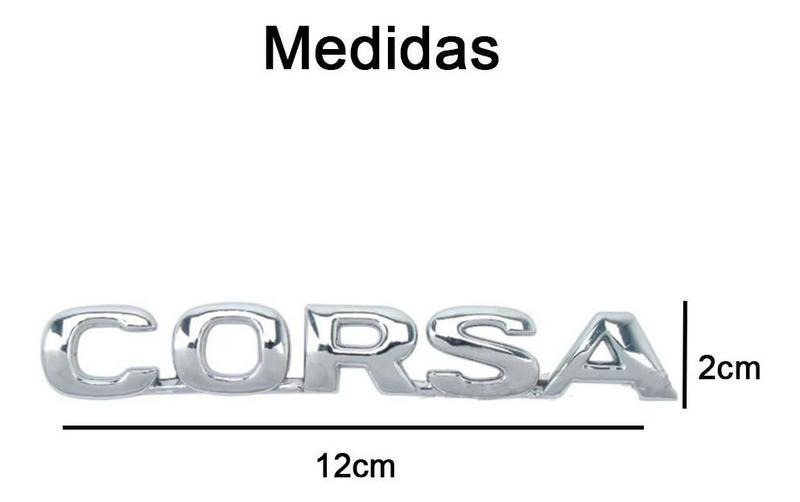 Imagem de Emblema Adesivo Alto Relevo 3D Gm Corsa 1996 Em Diante