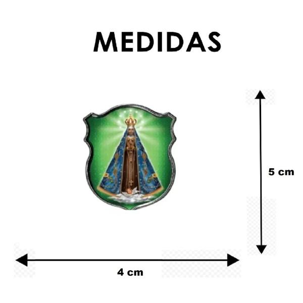 Imagem de Emblema Adesivo Alto Relevo 3d Nossa Senhora Aparecida