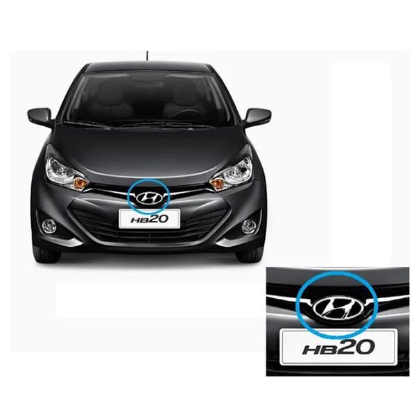 Imagem de Emblema Adesivo Alto Relevo Logo Grade Hyundai Hb20 Hatch e Sedan 2013 a 2019