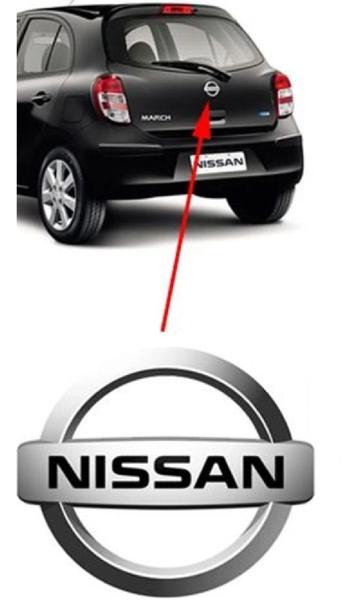 Imagem de Emblema Adesivo Alto Relevo Porta Mala Nissan March 2012 a 2014