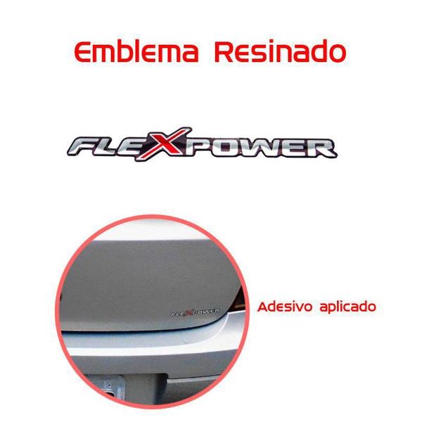 Imagem de Emblema Adesivo Resinado Corsa Flexpower Pequeno Diadema Sp