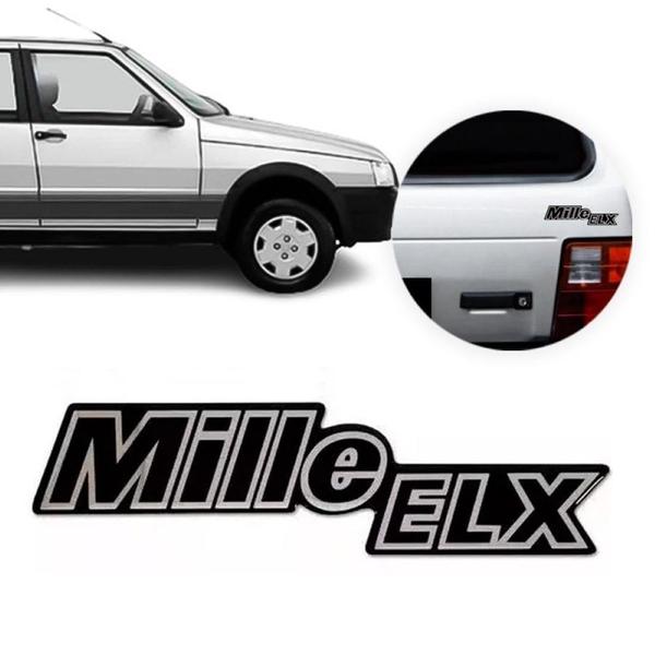 Imagem de Emblema Adesivo Resinado Fiat Uno Mille ELX P