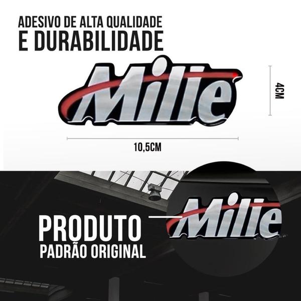 Imagem de Emblema Adesivo Resinado Fiat Uno Mille