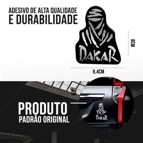 Imagem de Emblema Adesivo Resinado Mitsubishi Pajero Dakar