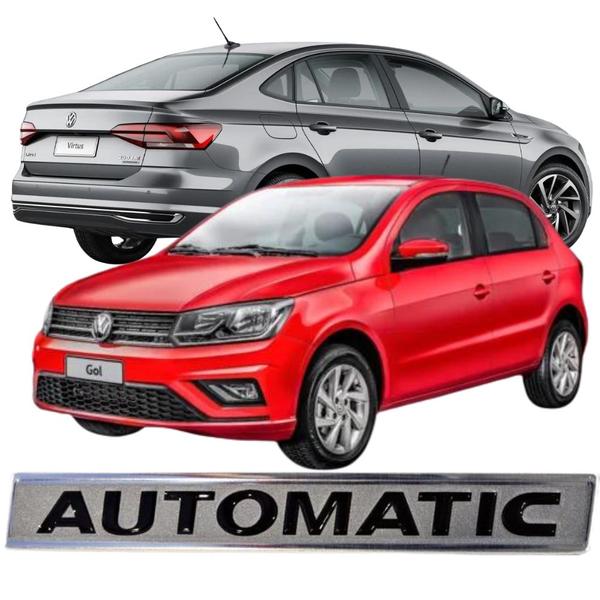 Imagem de Emblema Aplique Letreiro Automatic Vw Polo Gol Virtus Tcross 2017 A 2021