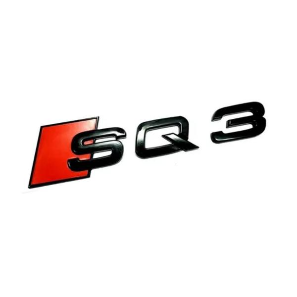 Imagem de Emblema Audi Sq3  S Q 3 Tampa De Mala Preto Brilhante 