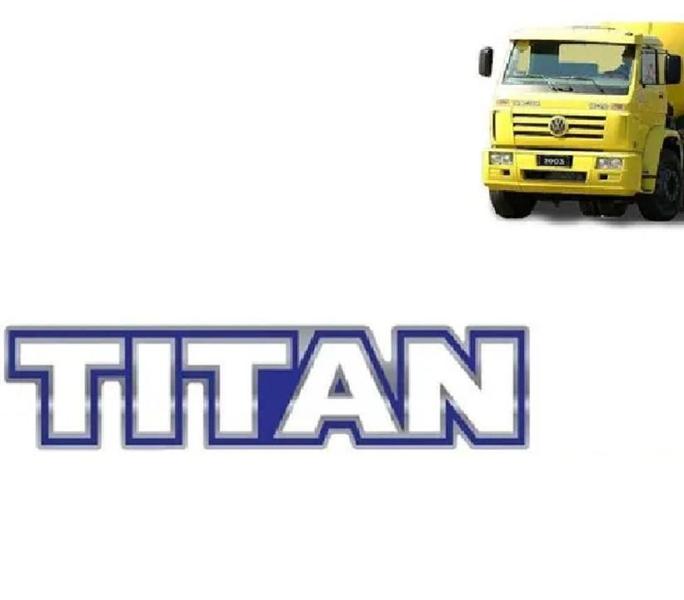 Imagem de Emblema Auto Adesivo Titan Para Caminhão Vw - Resinado