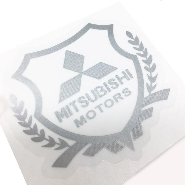 Imagem de Emblema Brasão Mitsubishi Pajero L200 Lancer Dakar Prata