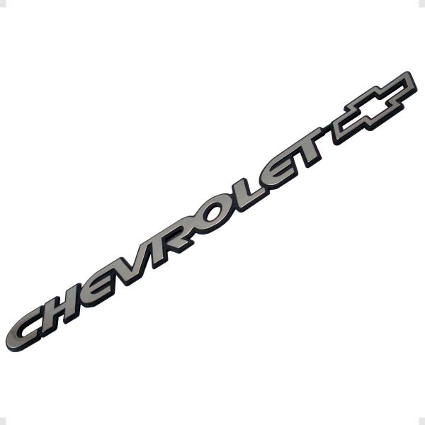 Imagem de Emblema Chevrolet S10 Blazer 1997 Cromado Com Fundo Preto