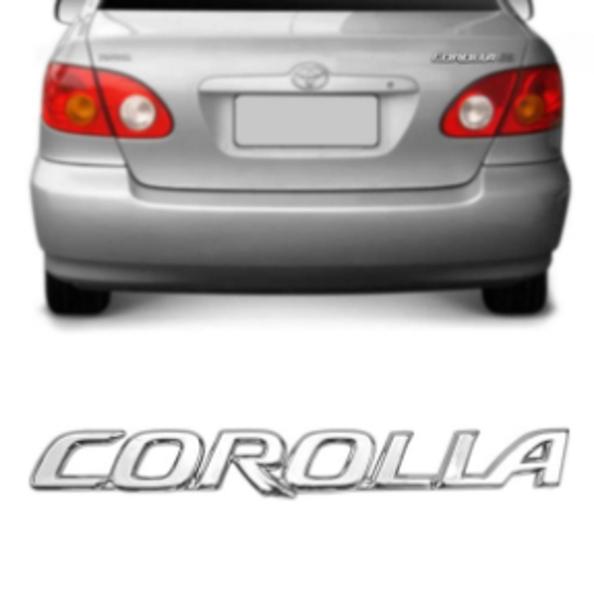 Imagem de Emblema (corolla) toyota corolla 03/08 cromado (letreiro)