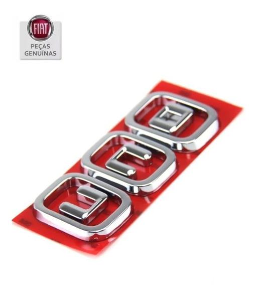 Imagem de Emblema Cromado Uno Tampa Traseira Novo Original Fiat 100192450