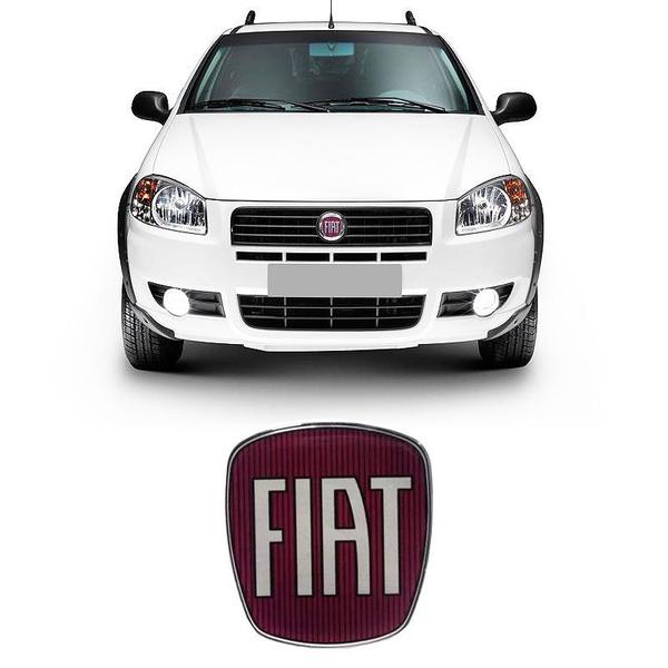 Imagem de Emblema Da Grade Dianteira Fiat Strada Adesivo Resinado