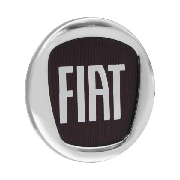 Imagem de Emblema De Volante Fiat Vermelho Palio Uno Siena Idea Strada 5cm 