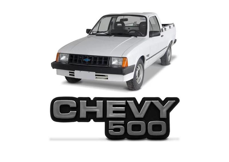 Imagem de Emblema do paralama chevy 500 gm cinza