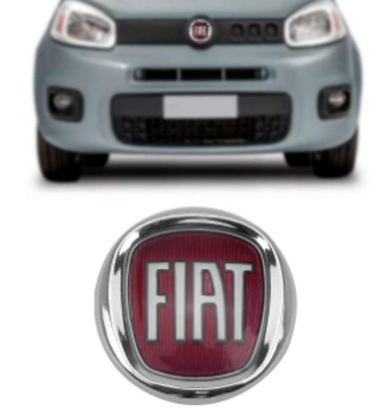 Imagem de EMBLEMA DO PORTA MALAS FIAT IDEA/ PALIO/ PUNTO 08/16 CROMADO E VERMELHO MEDIDA 85x85x6MM