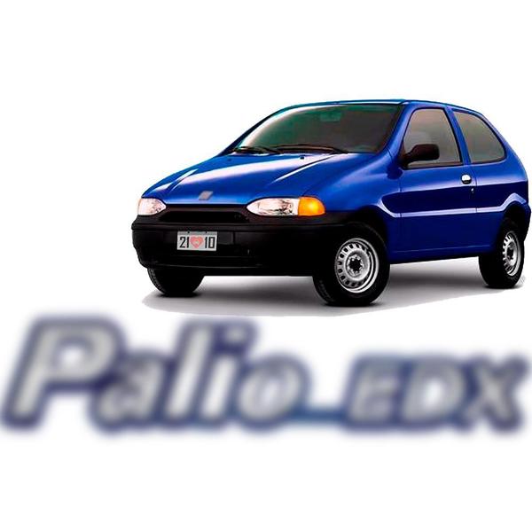 Imagem de Emblema Edx Palio 1995 A 2000 Fundo Azul Cromado