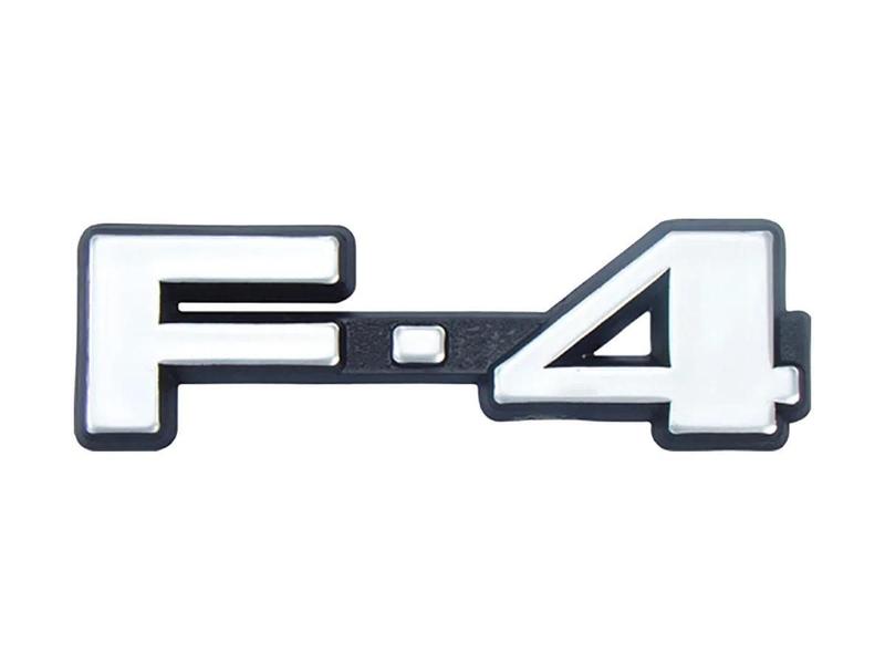 Imagem de Emblema F-4 Paralama Ford F4000 Até 1992 Cinza Cromado Novo