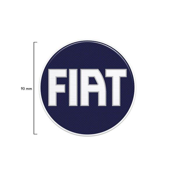 Imagem de Emblema Fiat Azul Strada Até 2005 Adesivo Traseiro Resinado