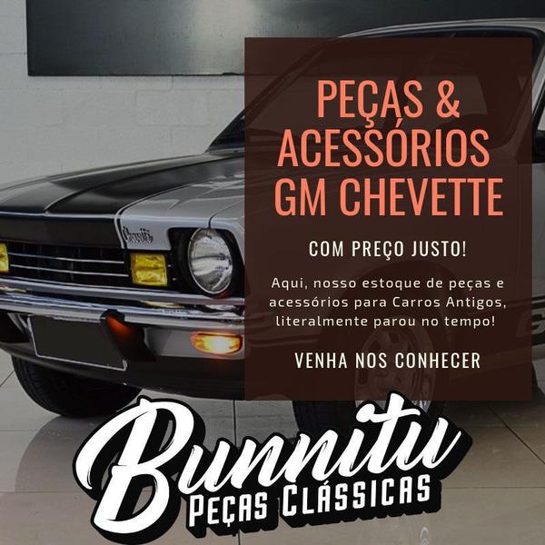 Imagem de Emblema GM Chevrolet Chevette plástico até 1980 manuscrito cromado