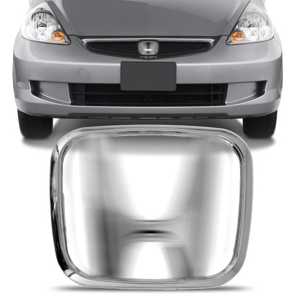 Emblema Grade Dianteira Honda Civic 2004 2005 2006 Fit 2004 2005 2006 2007 2008 Cromado - Marçon Imagem de Emblema Grade Dianteira Honda Civic 2004 2005 2006 Fit 2004 2005 2006 2007 2008 Cromado