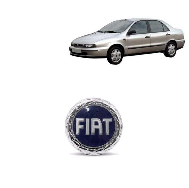 Imagem de Emblema Grade Dianteiro Fiat Marea 2002 Vermelho Adesivo