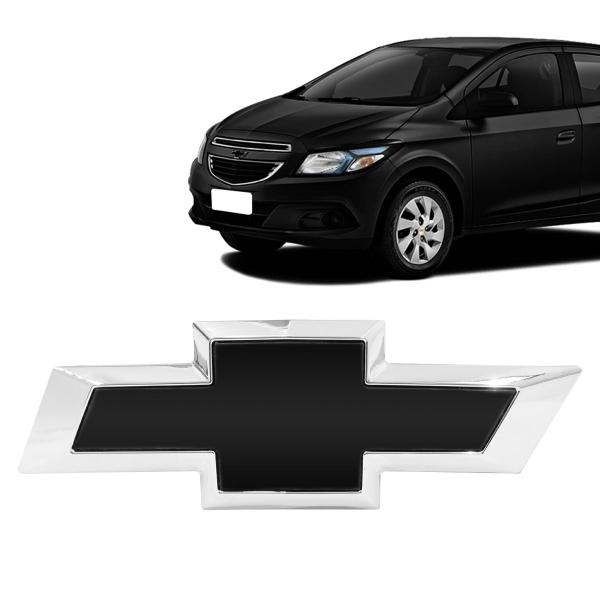 Emblema Grade Gm Onix 2013/2016 Preto Com Cromado - Marçon Imagem de Emblema Grade Gm Onix 2013/2016 Preto Com Cromado