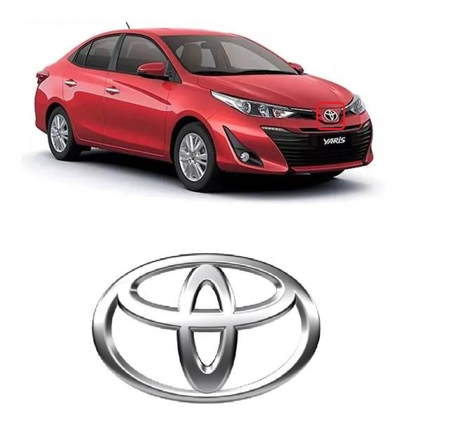 Imagem de Emblema Grade Radiador Toyota Yaris 2018 2019 2020