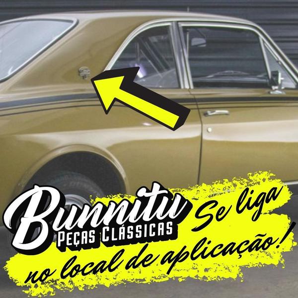 Imagem de Emblema GT Preto Lateral Teto de Vinil e Grade Ford Corcel GT - 183B