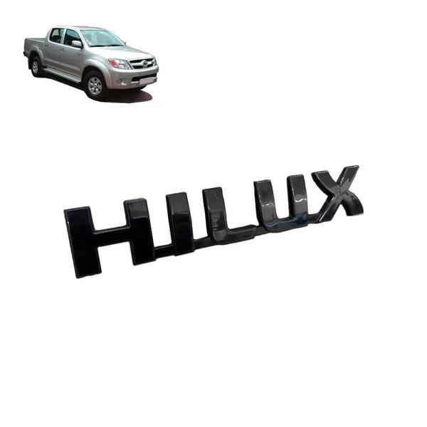 Imagem de Emblema Hilux Toyota Preto Piano Porta-Malas 2005 M10911p