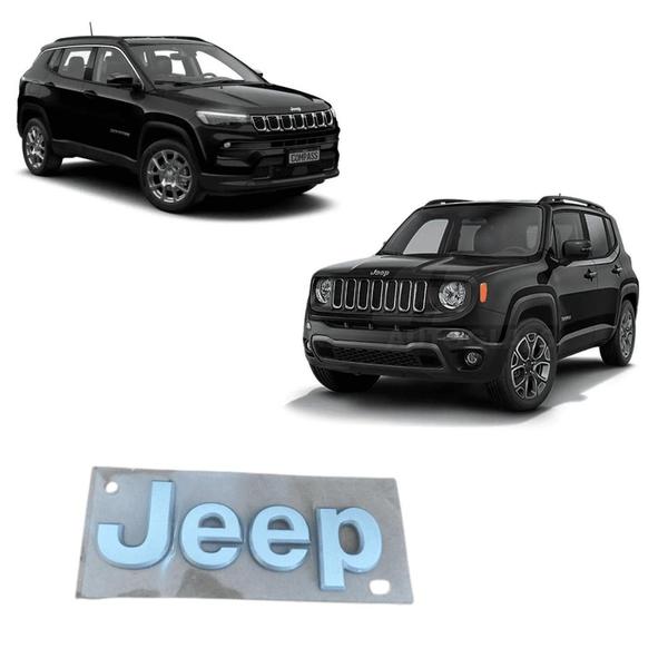 Imagem de Emblema Jeep Cinza Capo Compass Renegade Genuíno