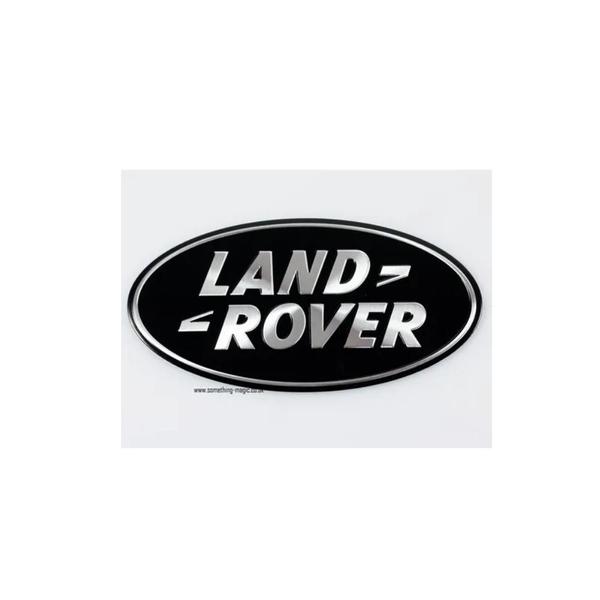 Imagem de Emblema L.and Rover Oval Preto-prata  84x44mm