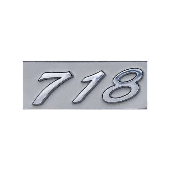 Imagem de Emblema Letra Porsche 718 Cromado